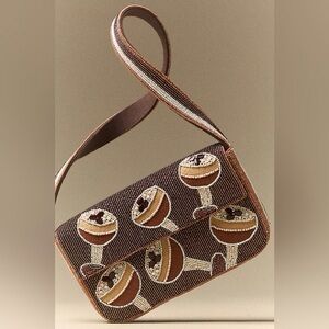 Anthropologie Maeve Fiona Espresso Martini Shoulder Bag